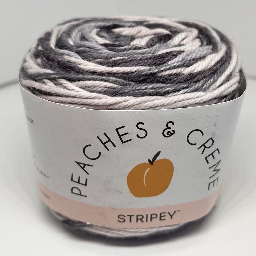 Peaches & Crème Stripey Yarn, Flannel
